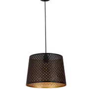 CLA Lighting Penshade Interior Slanted with Geometry Pattern Laser Cut Pendant Light Black