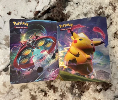 Pokemon Sword & Shield Pikachu & Orbeetle VMAX Mini Binder Portfolio Album!