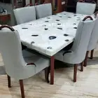 60" x 36" Agate Center Dining Table Top Stones Handmade Work