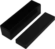 SEWACC Box Black Coin Collection Box with Slots Scratch Resistant Plastic Coin Holder Secure Locking Design for Safe Storage and Easy Access to Your Collection
