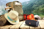 Laser Wireless Tube Party Speaker with FM Radio - Black