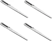 Alipis 4pcs Stainless Steel Coffee Spoon Bistro Small Soup Spoon Mini Spoons Swizzle Stick Spoon Espresso Dessert Spoon Ice Serving Utensils Stainless Steel Cake Make up Cup