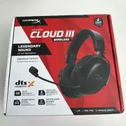 HyperX Cloud 3 III Wireless All Black Gaming Headset PC PS5 PS4 up to 120 hours