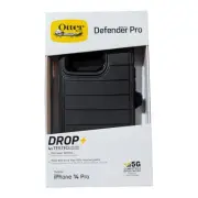 J3. Otterbox Defender Pro Series Holster Case For Apple iPhone 14 Pro - Black