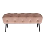 Maree Velvet Ottoman Blush Pink