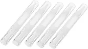 Zerodeko 5Pcs Refillable Cuticle Oil Pen Transparent Essential Oils Applicator Brush for Makeup Lip Gloss and Nail Oil Versatile Beauty Tool for Salon Home Use