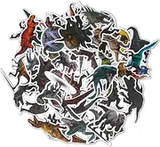 Jurassic Dinosaur Stickers for Children, Waterproof Vinyl for Water Bottles, Bicycles, Scooters, Helmets and Notebooks, Perfect for Children's Birthdays, Pack of 100