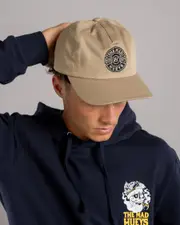 [The Mad Hueys] The Mad Hueys Men's Mad Series Unstructured Strapback Cap in Tan Brown One Size Tan Brown