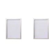 2PK Gibson Gifts Elegant Silver Photo/Picture Frame 4x6" Rectangle