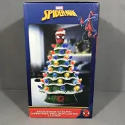 New Spider-Man Ceramic Christmas Tree Lights 11.6in Disney Fox Marvel Stan Lee