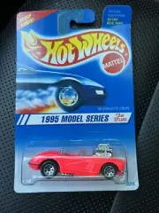 HOT WHEELS 1995 MODEL SERIES 58 CORVETTE COUPE PINK CHEVY BLOWN MOTOR 7 SPOKE