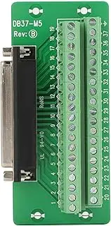 DB37 DIN Rail Mount Male Female Connector Breakout Board Terminal Blocks Module Compact Structure Material Long Service Life (Female Plug)