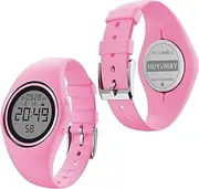 HUYVMAY Fitness Pedometer Watch Without App and Mobile Phone, IP68 Waterproof Digital Watch with 2 Alarm Clocks, Stopwatch, Countdown Stopwatch, Distance Counter, Calorie Counter, Step Tracker for