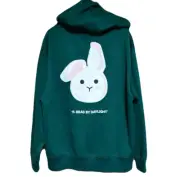 NEW Dead By Daylight Feng Min Bunny Zip Hoodie Green Size L Kawaii Game
