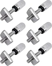 Pack of 6 316 Stainless Steel Fin Screws SUP Fin Screw with O-Rings Paddle Board Fin Replacement for Longboard Paddle (Silver)