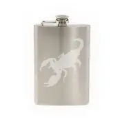 Insect Arachnid- Scorpion Venom Sting #11- Scorpio logo-8 oz etched flask