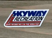 Vintage 80's SKYWAY Recreation Tuff Wheels Nora Cup BMX Decal Sticker 4.5" NEW