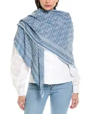 FENDI FF Silk & Wool-Blend Shawl