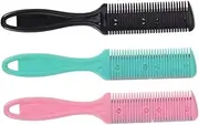 ARTSEWPLY 9pcs Comb Dual Sided Thinning Tools for Easy Styling Safe Razor Shield Suitable for Portable
