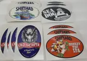 Lot 14 New Beer Stickers Shipyard Monkey Fist IPA Old Thumper Sea Dog Brewing Co