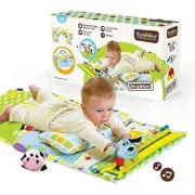Portable Baby Play Gym with Tummy Time Pillow and Musical Toys - 0-12 Months