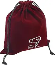 Outanaya Ganizer Pouch Drawstring Fashionable Hair Dryer Pattern Easy to Clean Carry