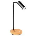 Connor 5W LED Black Table Lamp with Wireless Charger by Eglo