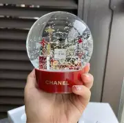 CHANEL Snow Globe No.5 Coco Mark Novelty Christmas 12x12cm Gold Red 2022 japan