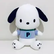 Sanrio Pochacco ( P ) Purple Jersey Big Plush 28cm BNWT Japan Kawaii