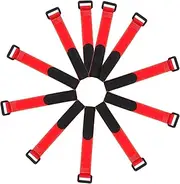 HAPINARY 10pcs Rooster Anti-Crowing Collars Red No Hook Poultry Collars for Crow-Proof Noise Comfortable