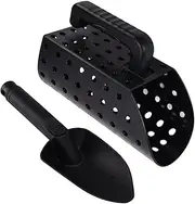 Sand Scoop and Shovel Digging Tool, ABS Detecting Accessories, Sand Sifter Treasure Hunting and Digging Tool for Kids Adults, Sand Sifter Treasure Hunting and Digging Tool, Black