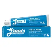 Organic Grants Fresh Mint Toothpaste 110g – Fresh, healthy organic delivery | Doorstep Organics