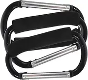 IWOWHERO 3pcs Baby Stroller Hooks Stroller Carabiner Clip for Diaper Bags for Shopping Cart
