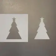 Triangle Christmas Tree Plastic Mylar Stencil Airbrush Painting Art Supplies