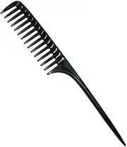 Wide Tooth Comb Detangling Hair Brush, Suitable for all Kinds of Hair (Black, One size)