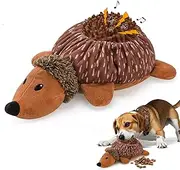 LIFLIX 2 in 1 Snuffle and Squeaky Plush Dog Toy, Treat Hiding Dog Toys, Interactive Enrichment Stuffed Toys for Small Medium Large Breeds, Hedgehog Shape