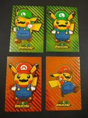 Pokemon 2024 Card Database Christmas Set Mario Luigi Pikachu 4x Set Gold Stripe