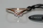 NWT PANDORA ROSE™ TIARA WISHBONE RING FALL 2019 188282CZ *CHOOSE SIZE POUCH $65