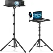 Adjustable Projector Tripod Stand 60-160cm with Gooseneck Phone Holder