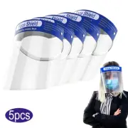 Clear Face Shield Face Mask Transparent Reusable Glasses Visor Anti-Fog US Full