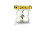 96x Diameter 9cm Med Large White Polystyrene Styrofoam Foam Ball Craft Millinery DIY