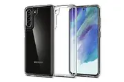 Galaxy S21 FE Case, Genuine SPIGEN Ultra Hybrid Shockproof Clear Hard Cover for Samsung - Clear