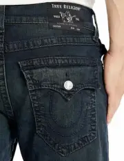 True Religion Men's Geno Big T Slim Fit Stretch Jeans in Last Call