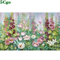 在飛比找蝦皮商城優惠-5Cgo定制壁畫8d背景牆壁畫5d現代簡約花卉牆布畫田園風景