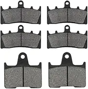 Motorcycle Front and Rear Brake Pads for Suzuki GSXR 1000 GSXR1000 K1 / K2 GSX 1400 GSX1400 K/F 2001-2007 GS1200 (Color : Front and Rear)