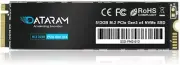 DATARAM 512GB SSD, PCIe NVMe M.2 2280 Internal Solid State Drive Gen3 8Gb/s