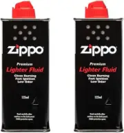 2X Zippo Premium Lighter FLUID Cigarette Genuine Petrol Refill 125ml