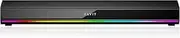 havit PC Speakers, 20W Bluetooth V5.3 Computer Soundbar with 3D Surround, HiFi Stereo, USB Powered RGB Illuminated Monitor Speakers with Microphone for Desktop, Laptop
