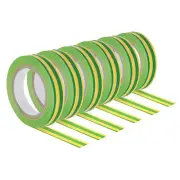 6Pcs 32.8Ft Tennis Racket Badminton Racquet Grip Finishing Tapes, Yellow Green