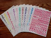 Huge Lot - 3900+ ALPHABET ABC & 123 ABC/123 Stickers ** GREAT GIFT !!